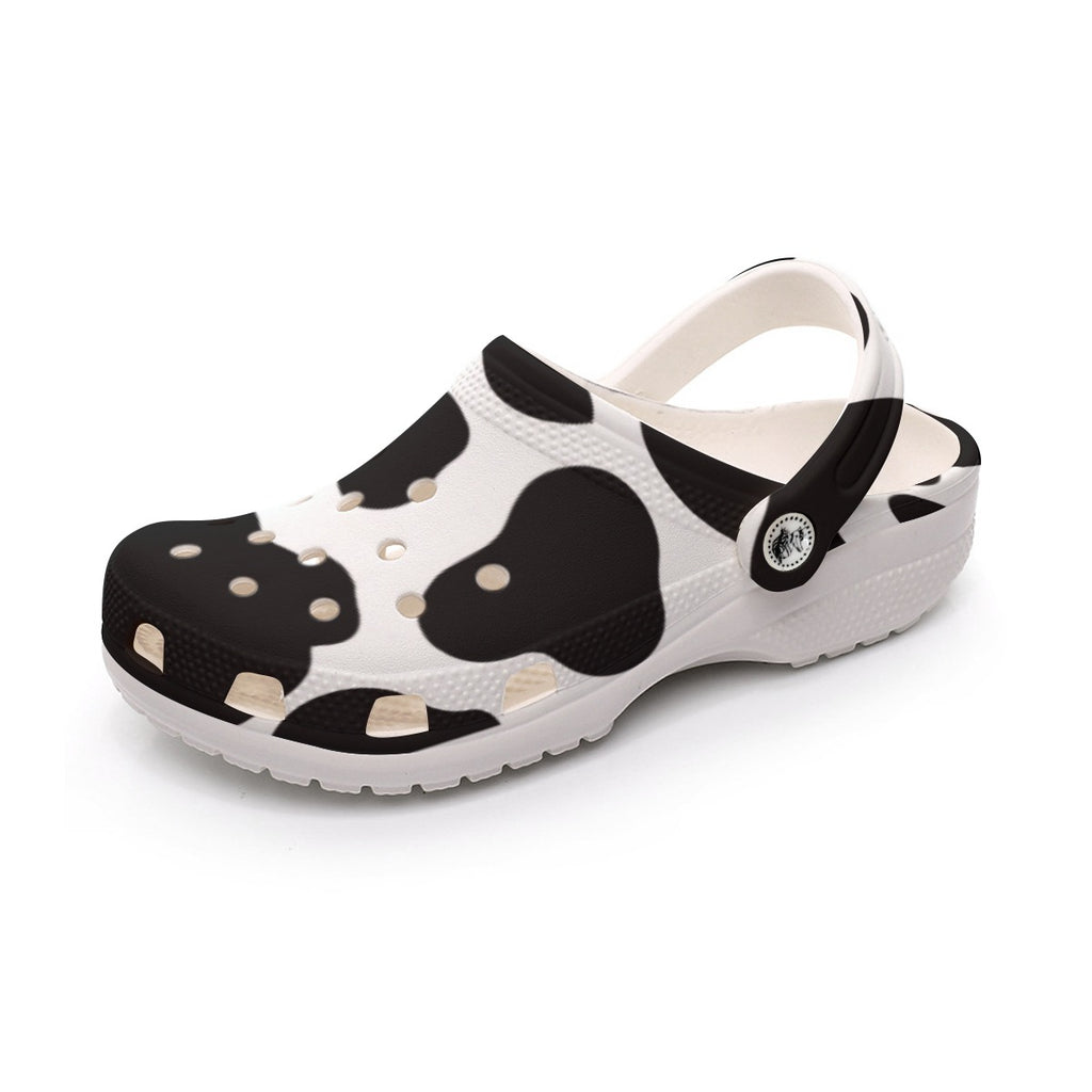 Men's Cow Print Classic Clogs
