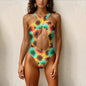 Epic Sunflower Women's Sexy Hollowed-Out One-Piece Swimsuit