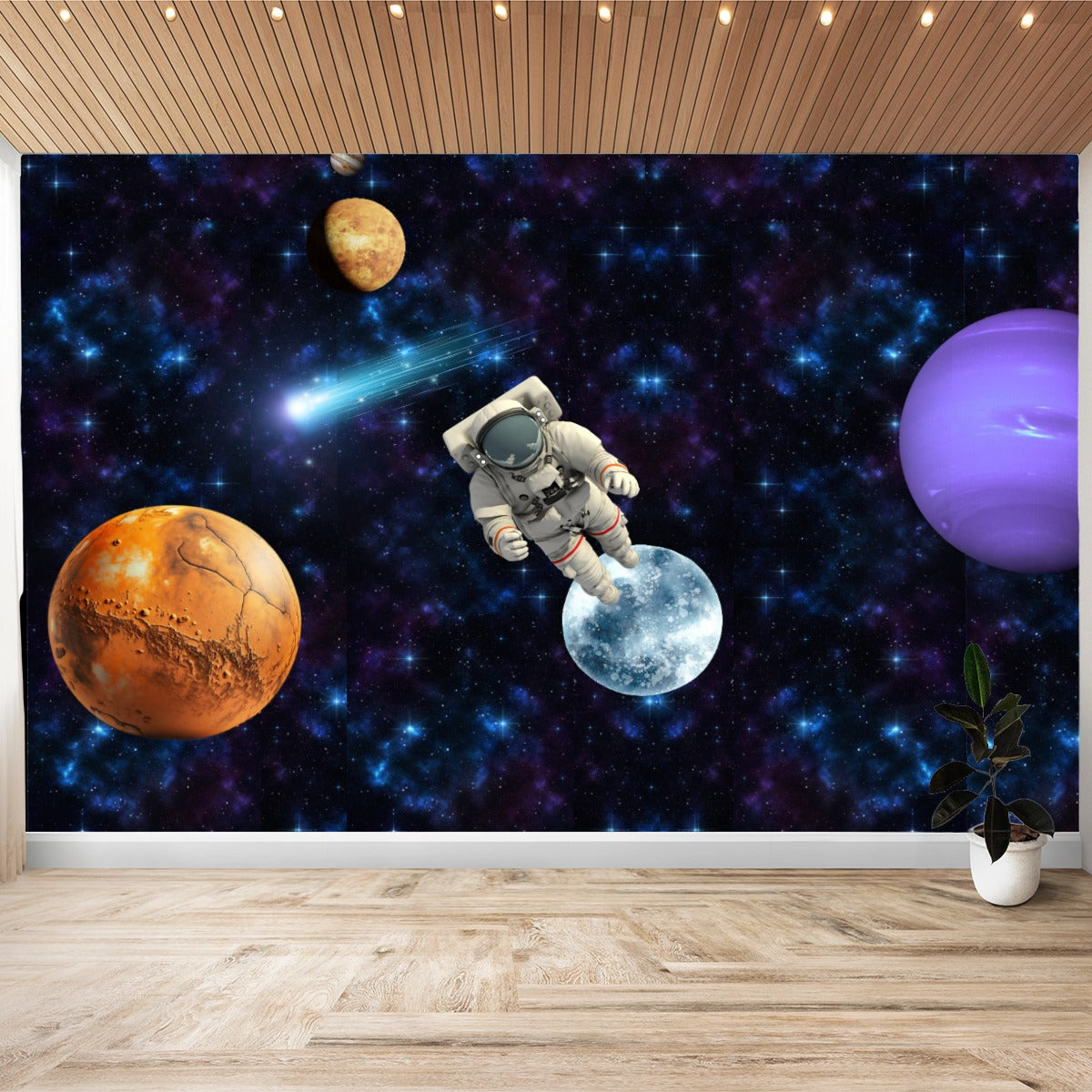 Space Walk Wall Stickers