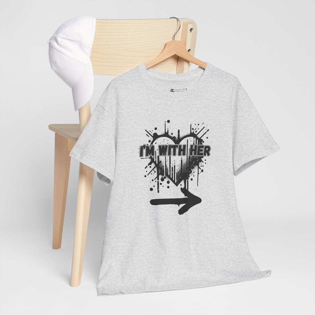 Couples Graphic Tee - "I'm With Her"