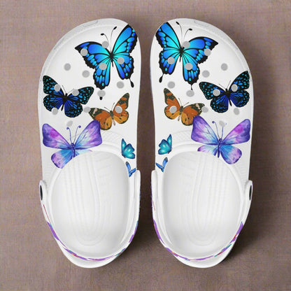 Womens Butterfly Classic Clogs