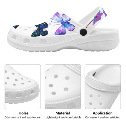 Womens Butterfly Classic Clogs