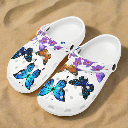 Womens Butterfly Classic Clogs