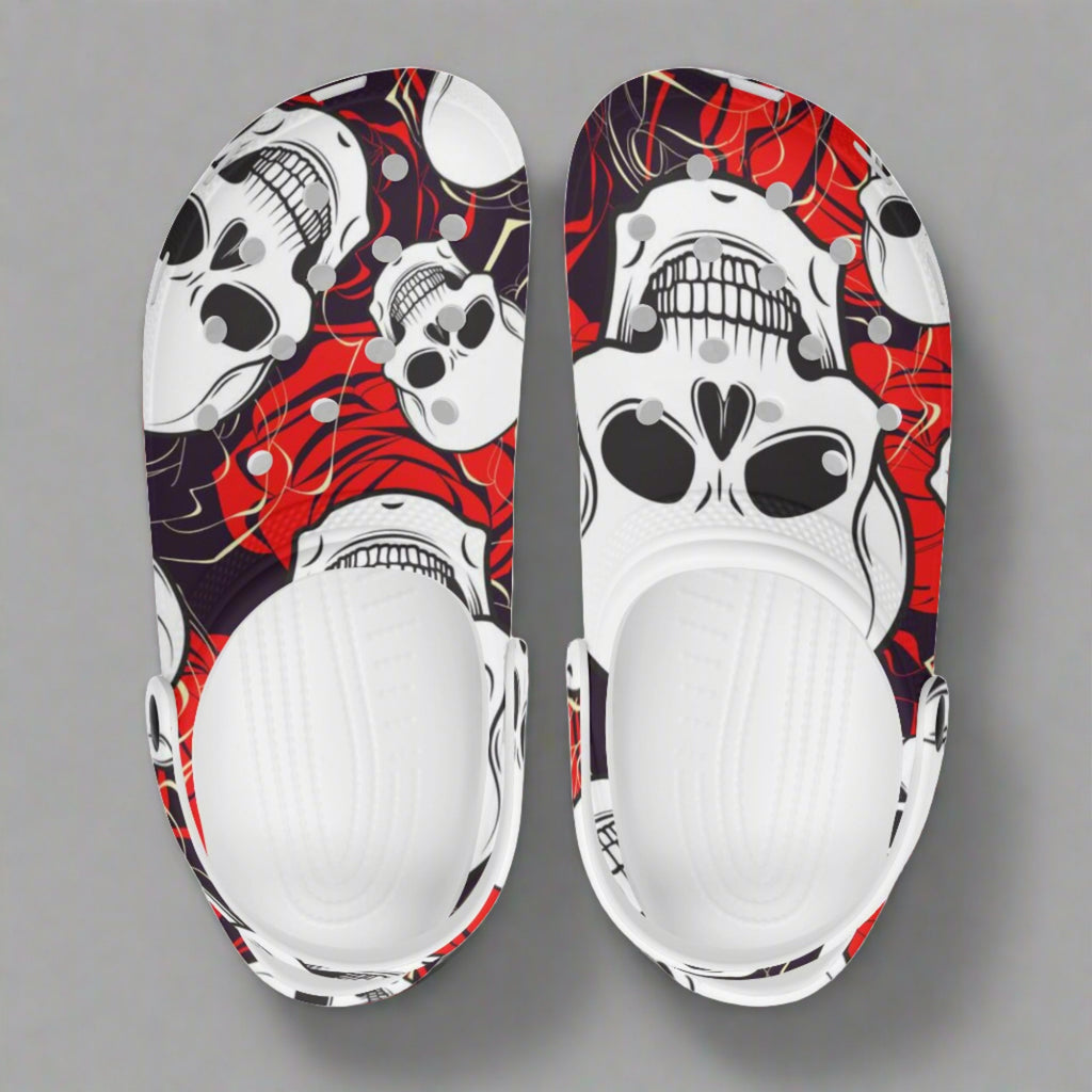 The Skulls Classic Clogs | Bold Waterproof EVA Slip‑On Sandals