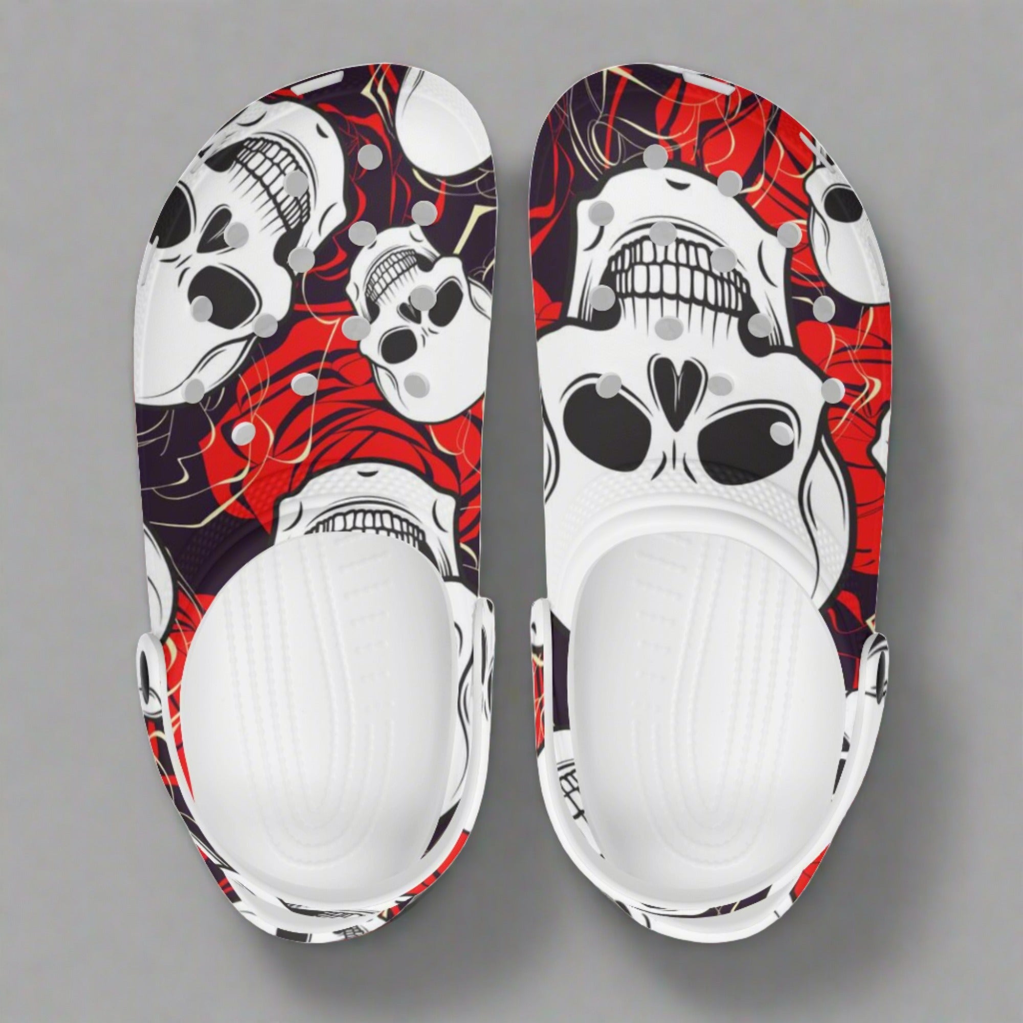 The Skulls Classic Clogs | Bold Waterproof EVA Slip‑On Sandals