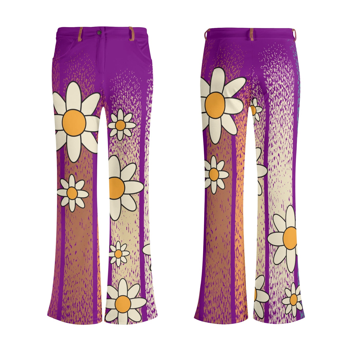 Womens Retro Elegant Flare Pants