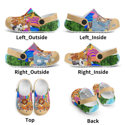 Kids "City Animals" Classic Clogs