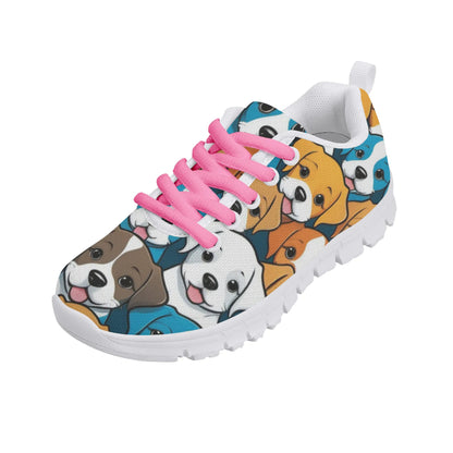 Kids Lots of Puppies Running Shoes