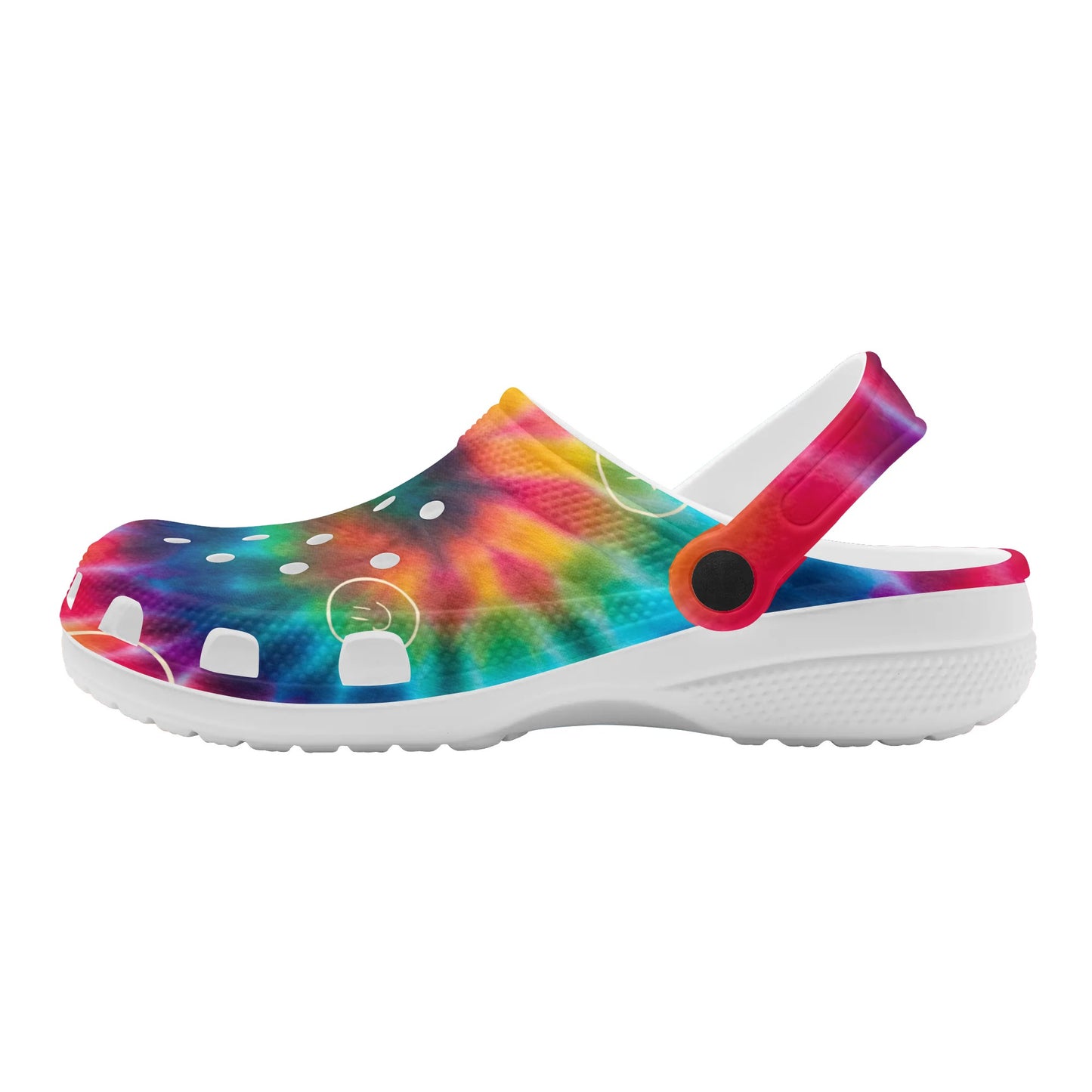 Tie Dye & Smiles Classic Clogs