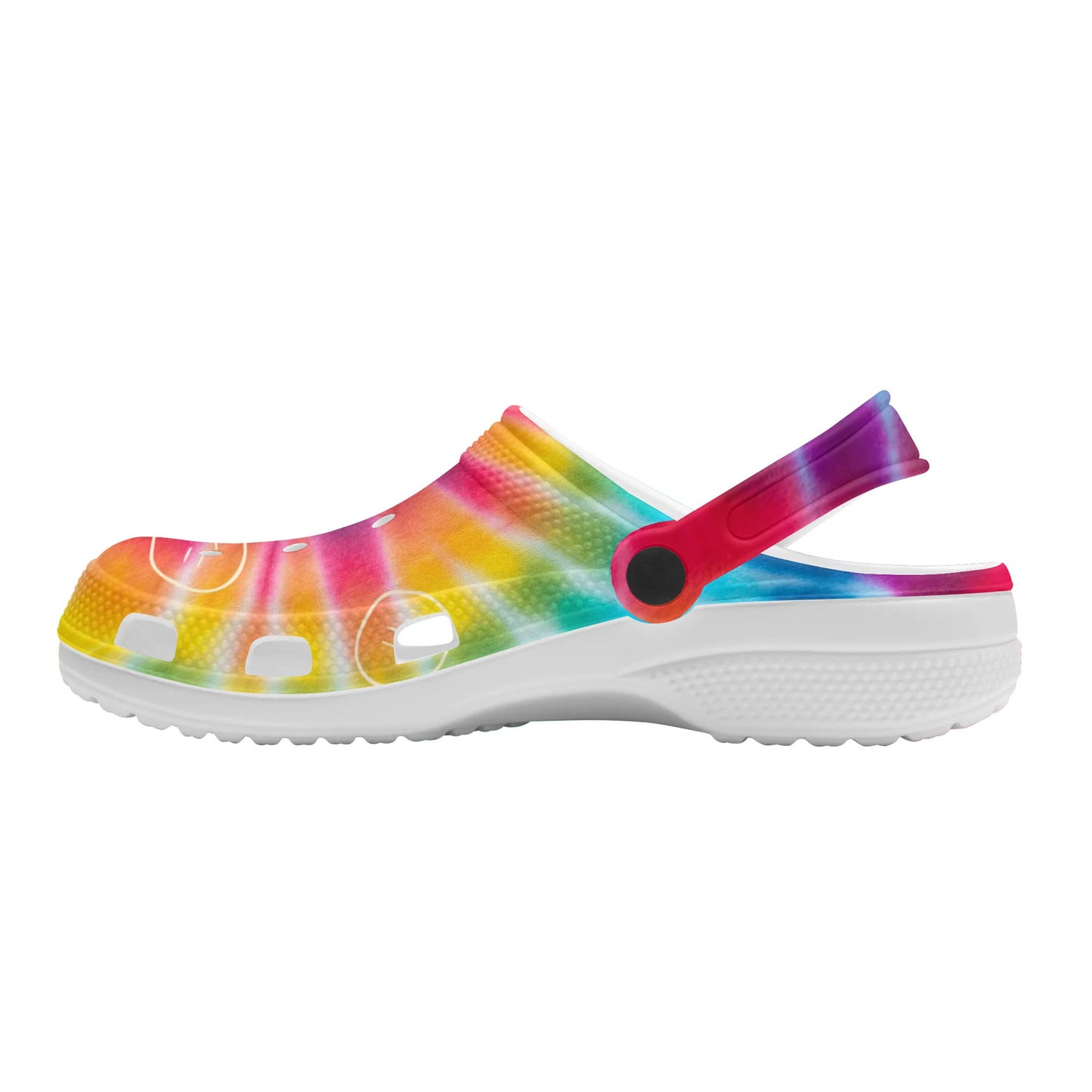 Tie Dye & Smiles Classic Clogs