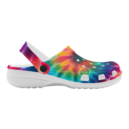 Tie Dye & Smiles Classic Clogs