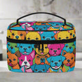 Puppies! Leather Cosmetic Bag | Cute Waterproof PU Makeup Case