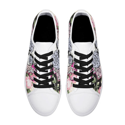 Womens Gothic Low Top Canvas Shoes