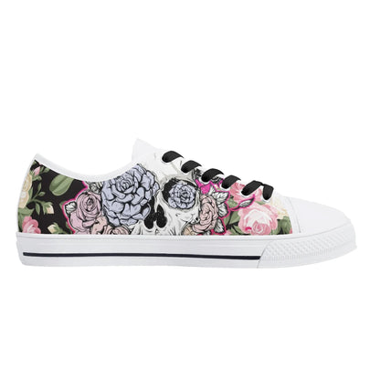 Womens Gothic Low Top Canvas Shoes