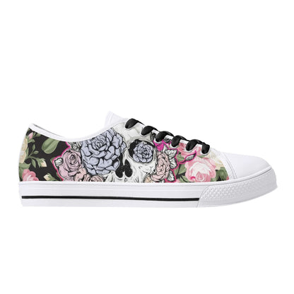 Womens Gothic Low Top Canvas Shoes