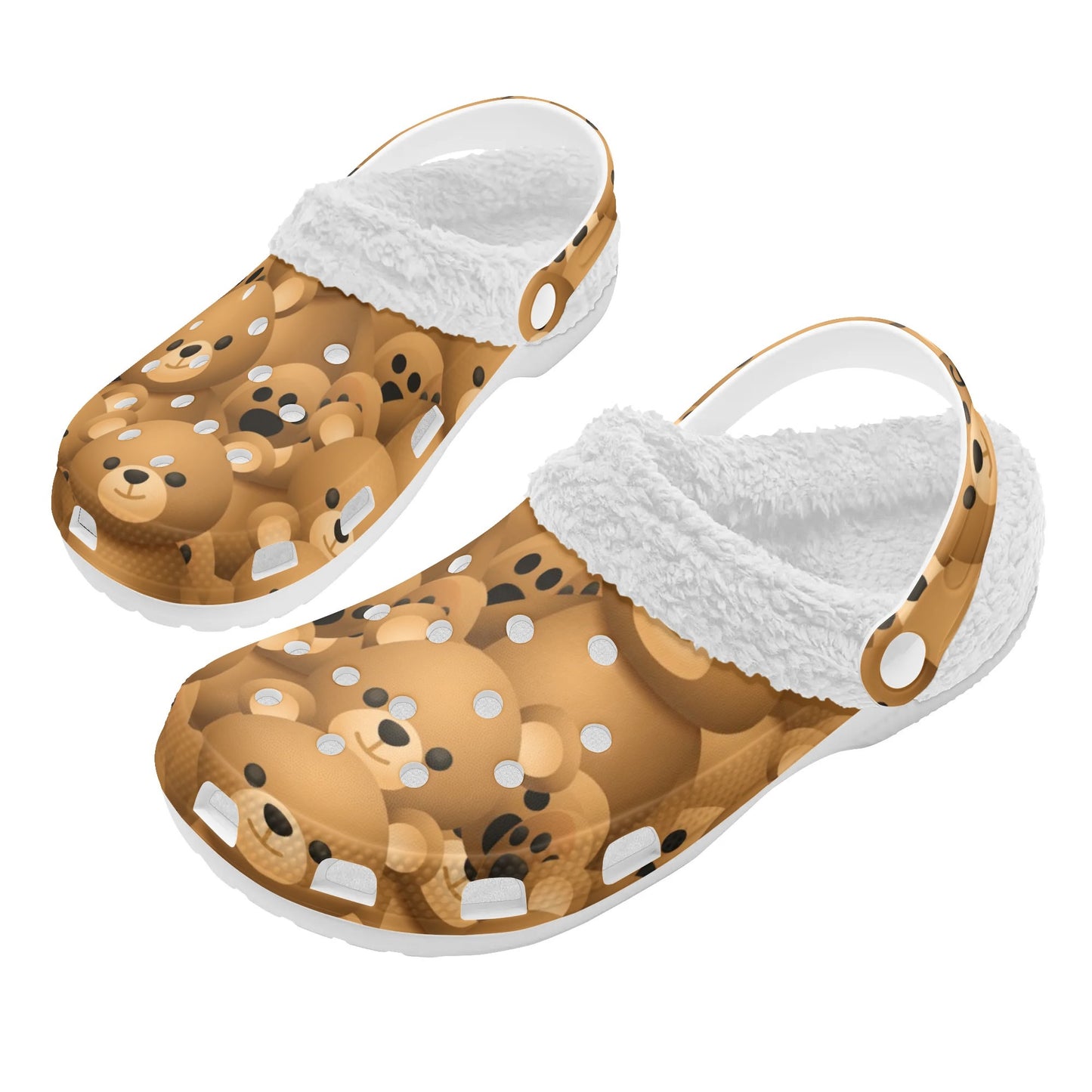 Teddy Bear Warm & Cozy Fur Lined Clogs