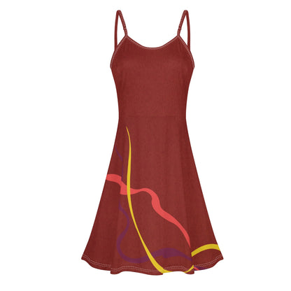 Maroon Vibes Spaghetti Strap Dress