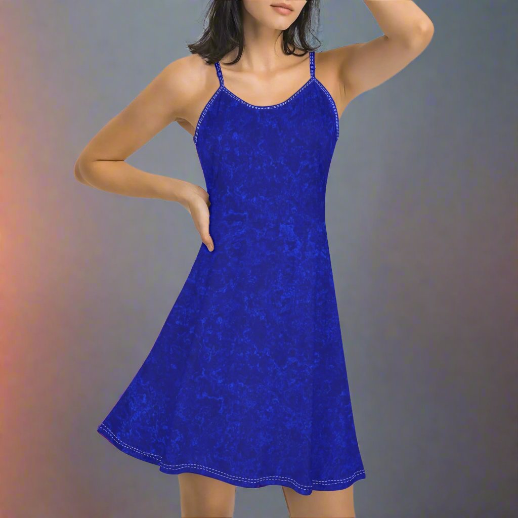 Blue Rendezvous Spaghetti Strap Dress