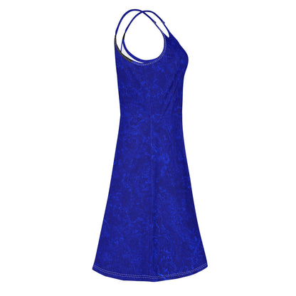 Blue Rendezvous Spaghetti Strap Dress