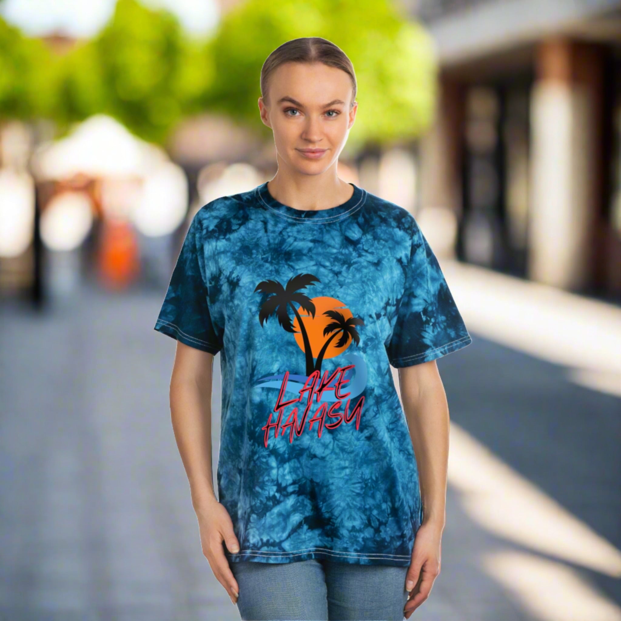 Lake Havasu Blue Tie-Dye Tee