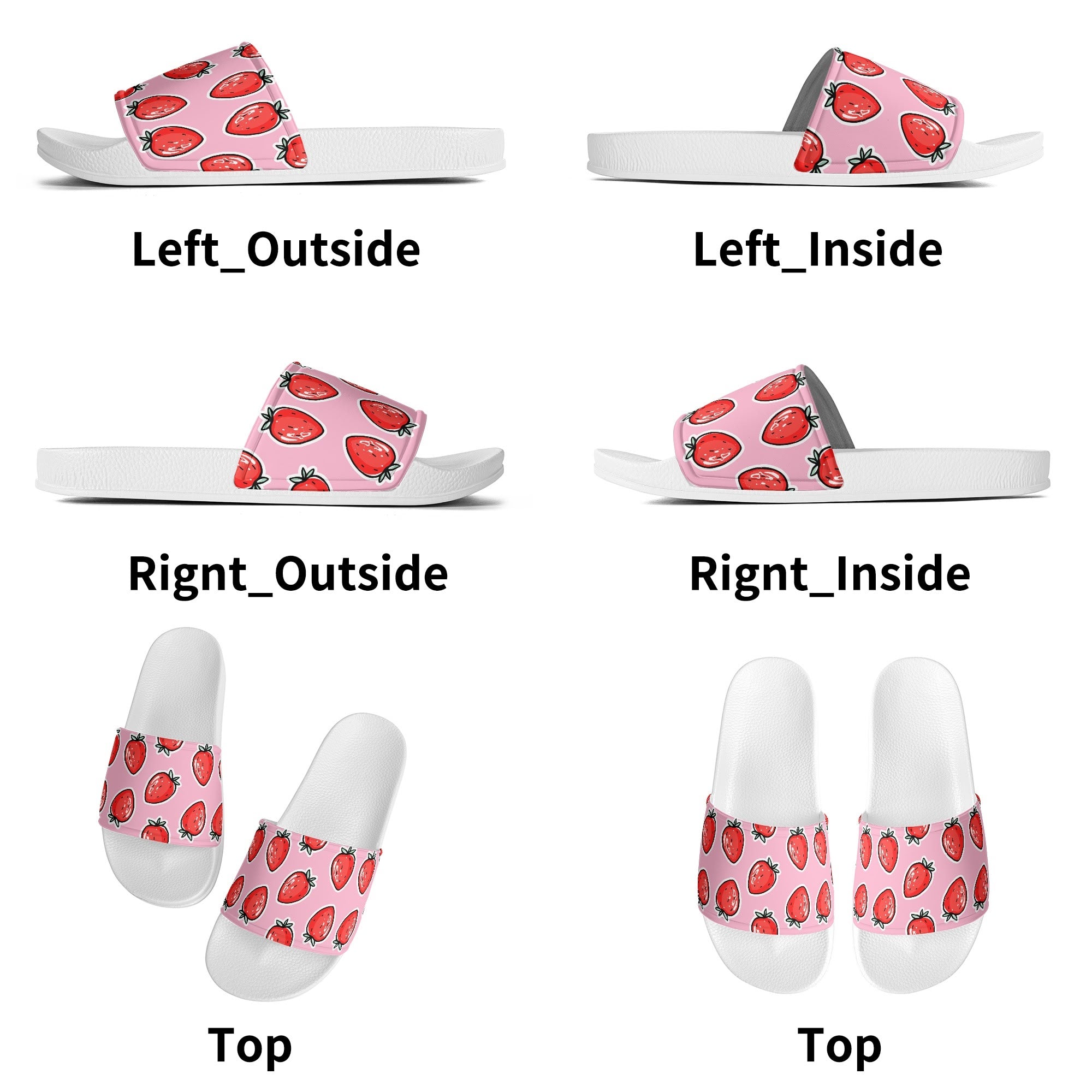 Women’s Strawberry Slides | Cute Waterproof Slip‑On Sandals