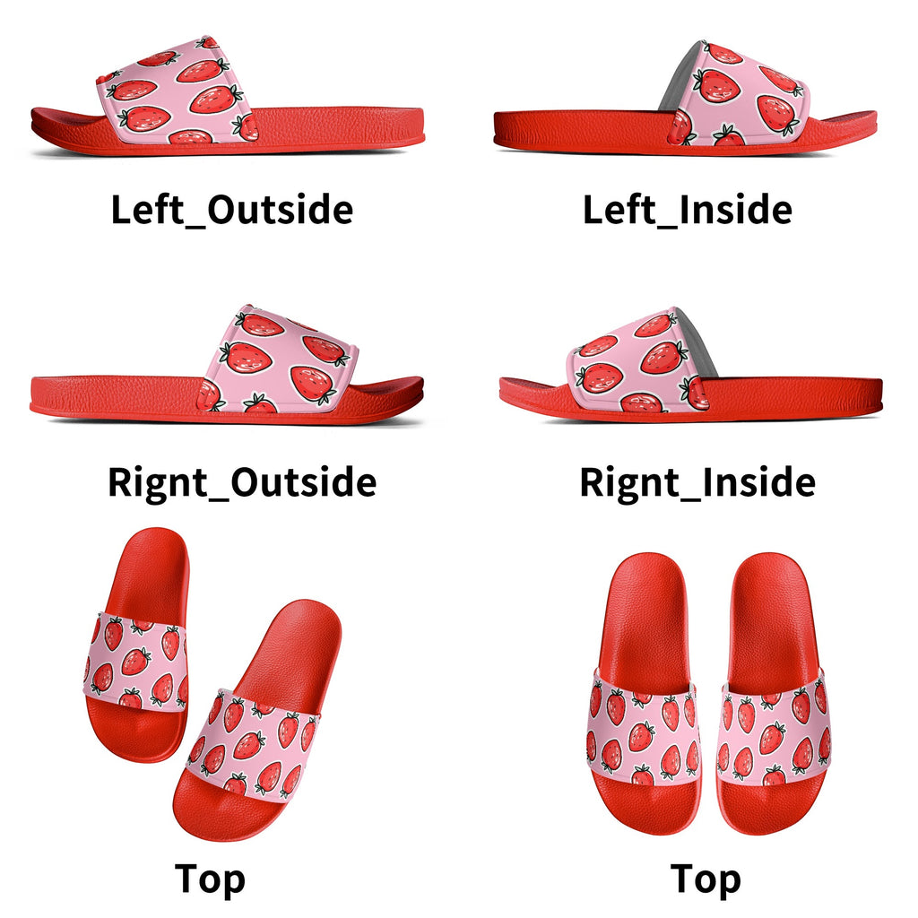 Women’s Strawberry Slides | Cute Waterproof Slip‑On Sandals