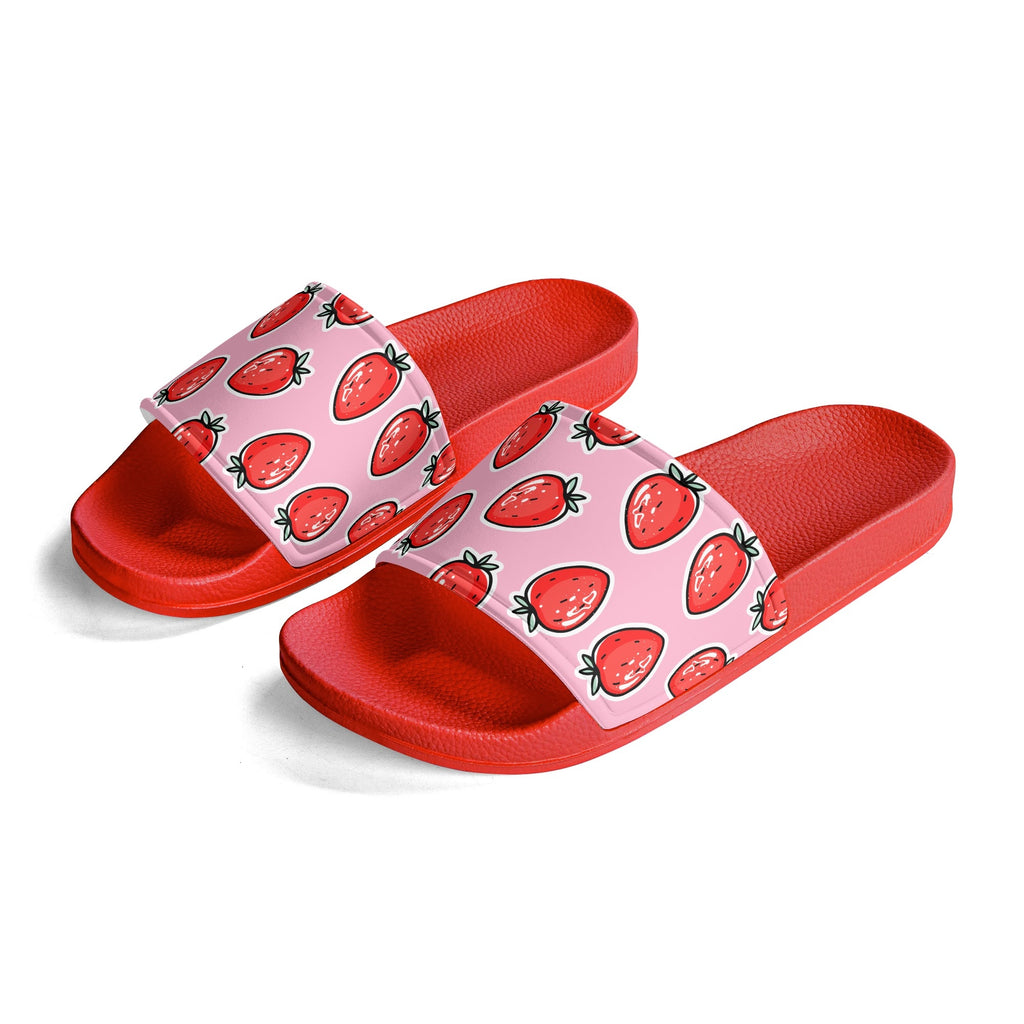 Women’s Strawberry Slides | Cute Waterproof Slip‑On Sandals