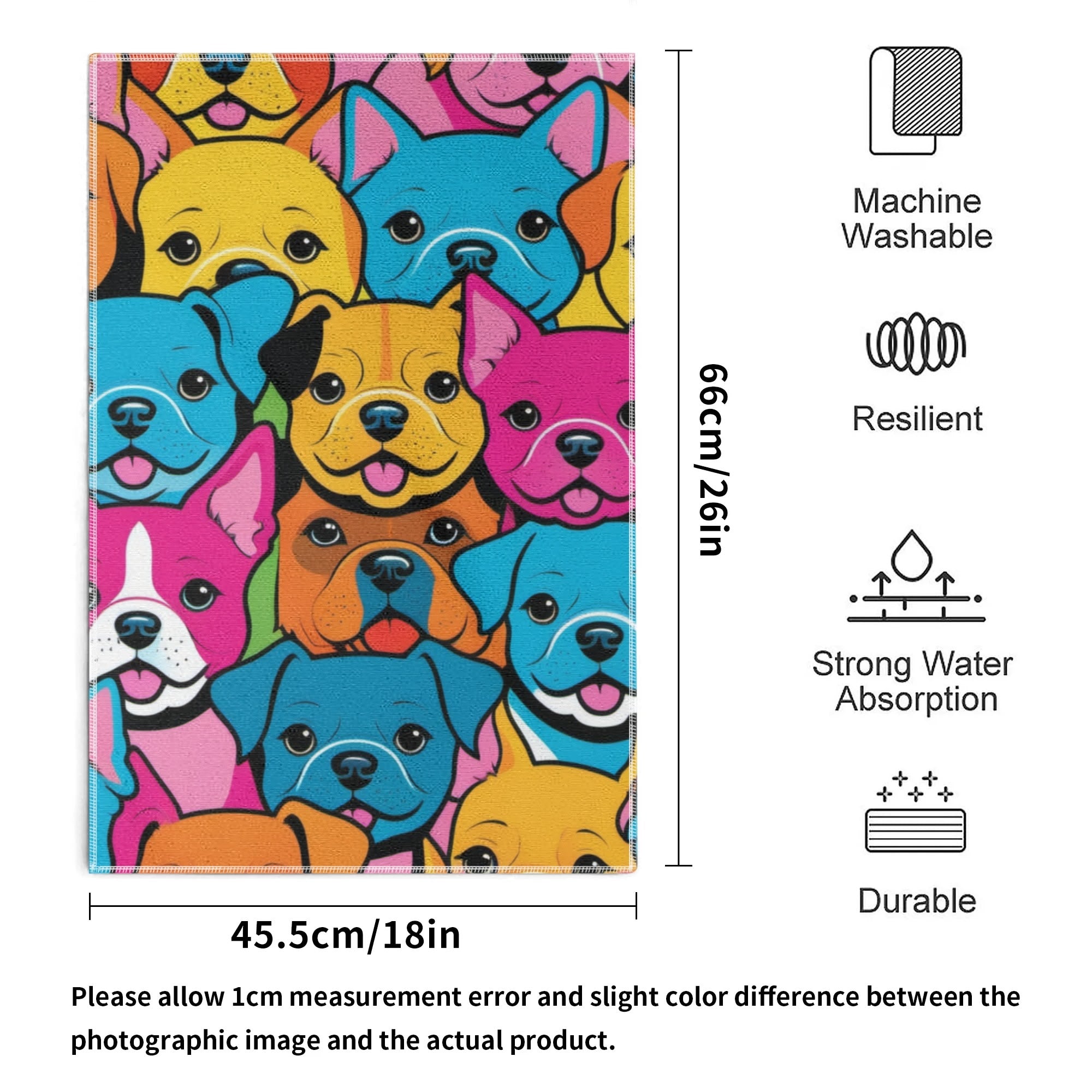 Puppies! 6 Pc Hand Towel Set