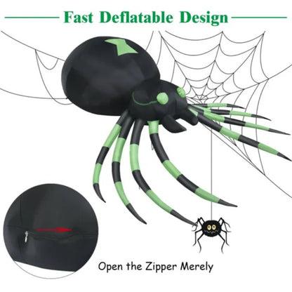 6FT Giant Inflatable Spider – Creepy-Crawly Halloween Yard Decor