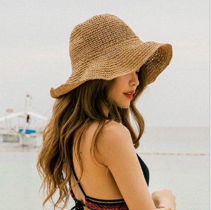 Summer Foldable Straw Hat for Women