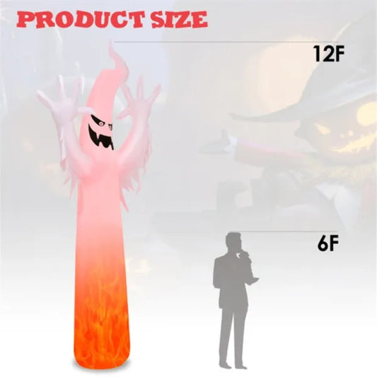 Towering Terror – 12FT Halloween Inflatable with Lights