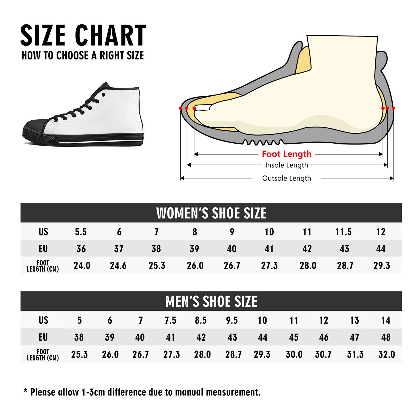 Mens High Top Barbed Wire Canvas Shoes