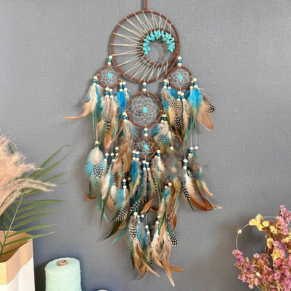 Turquoise Lucky Tree Dreamcatcher