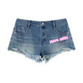 Women's Drama Queen Vintage Wash Raw Hem Denim Shorts
