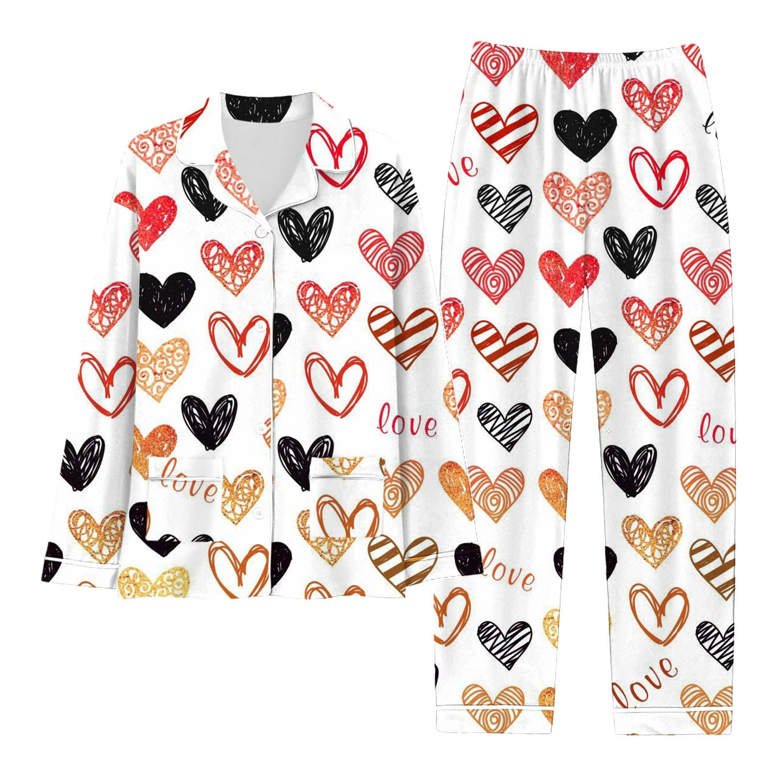 Women's Valentine's Day Comfortable Pajama Set