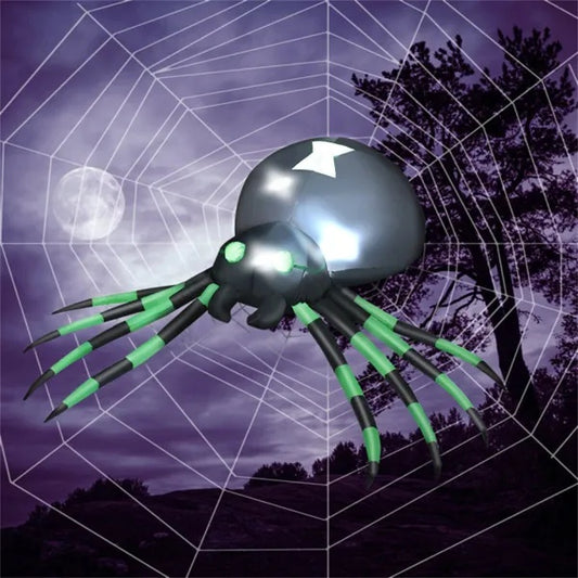 6FT Giant Inflatable Spider – Creepy-Crawly Halloween Yard Decor