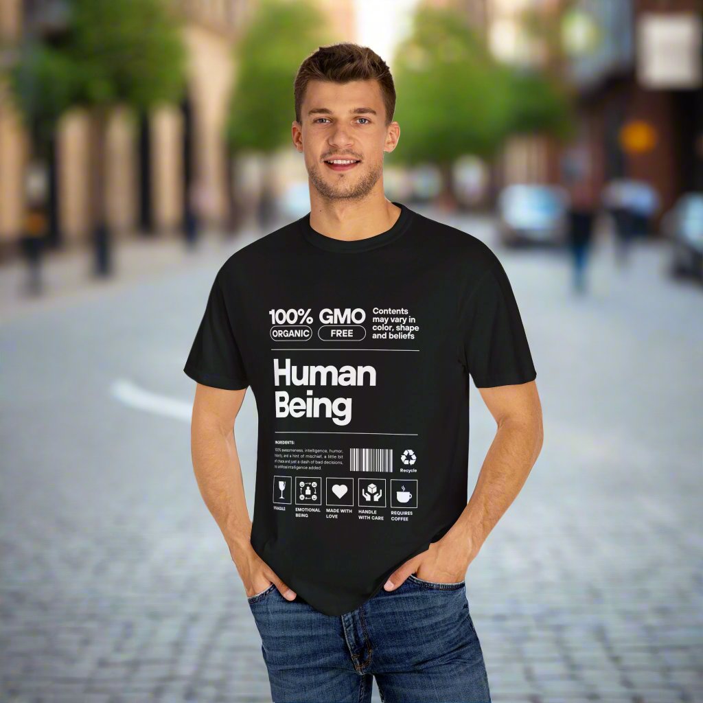 Human Being Garment-Dyed T-shirt