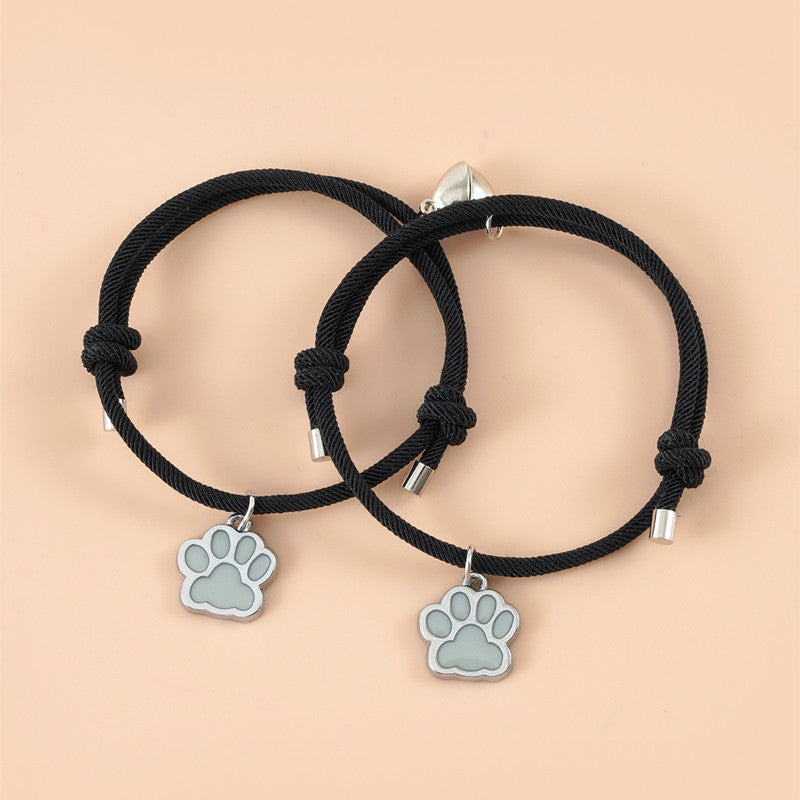 Glow Paw Bracelet – Magnetic Love Clasp