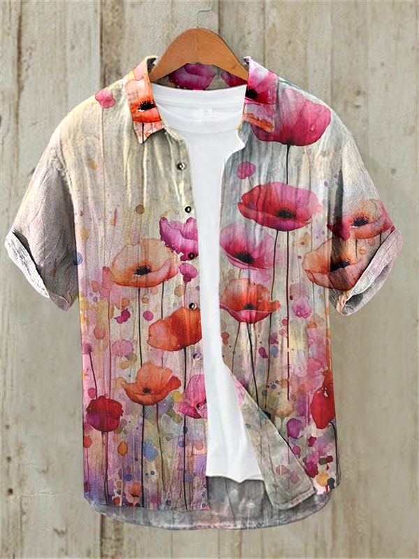 Island Vibes Casual Shirt | Tropical Hawaiian Men’s Short Sleeve