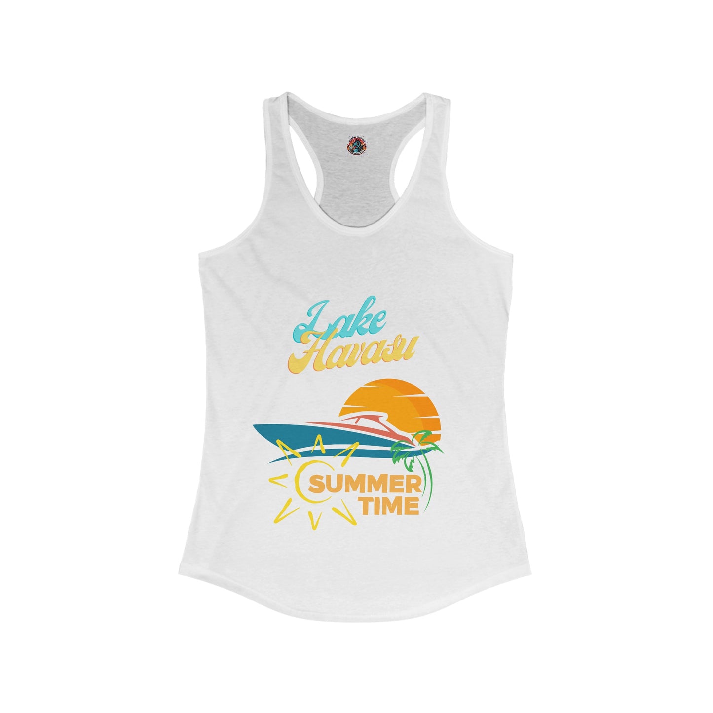 Lake Havasu - Summertime Women's Ideal Racerback Tank