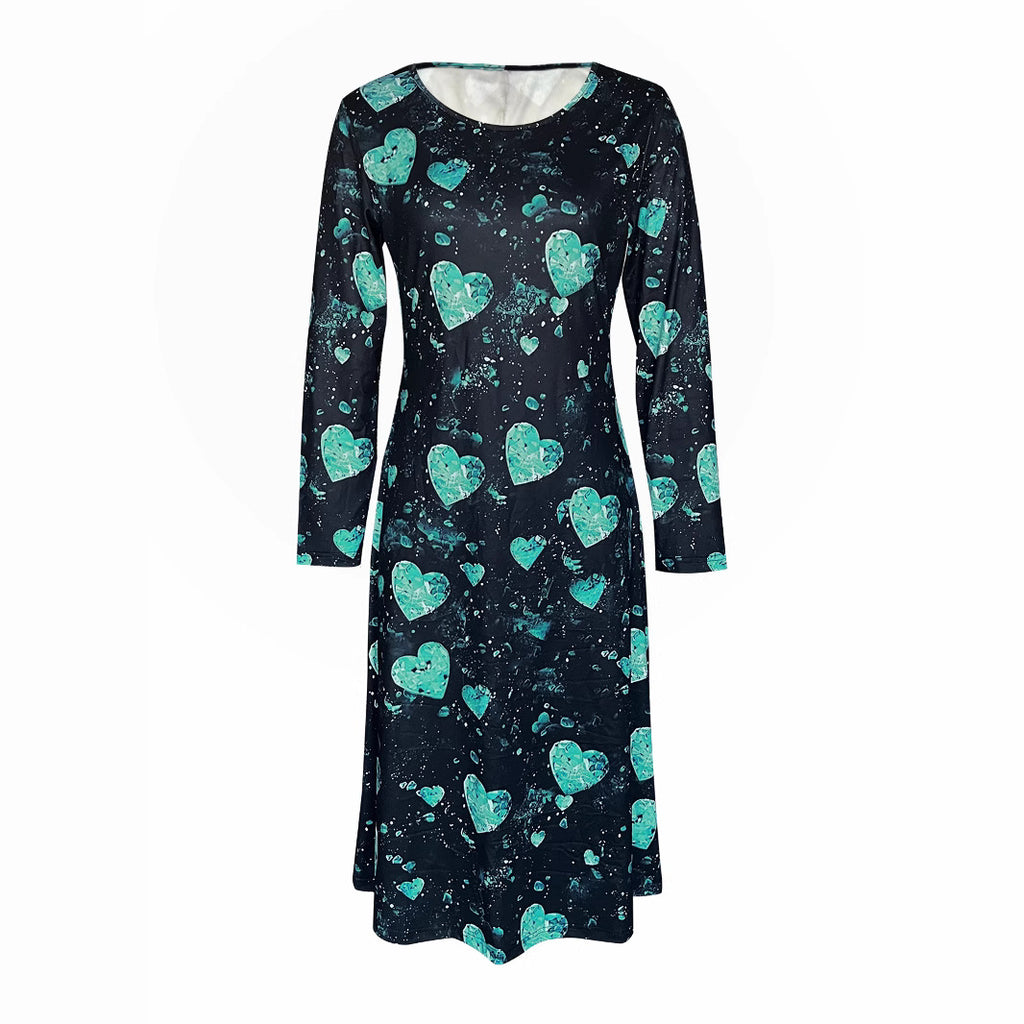 Sweetheart Casual Valentine Dress – Black Edition