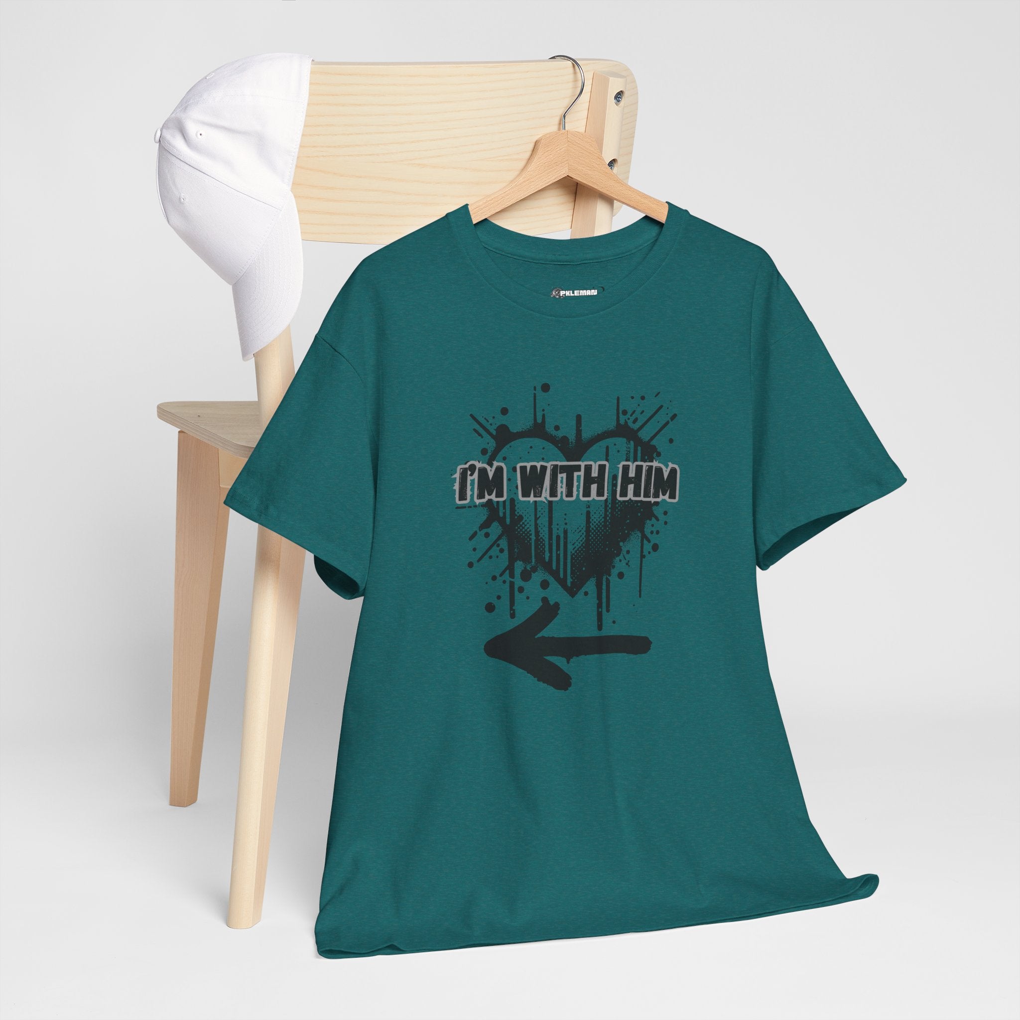 Couples Graphic Tee - "I'm With Him"