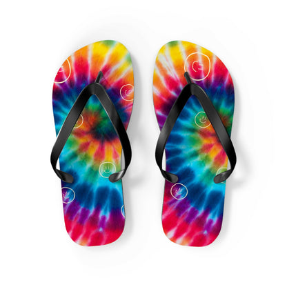 tie dye wizard flip flop