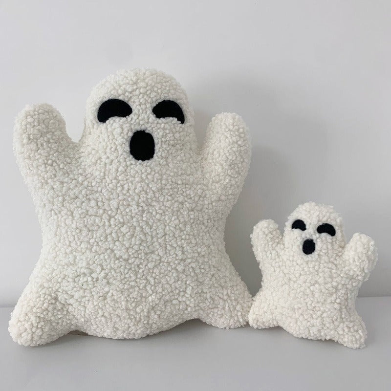 Cute Halloween Ghost Pillow – Soft Plush Spooky Home Decor