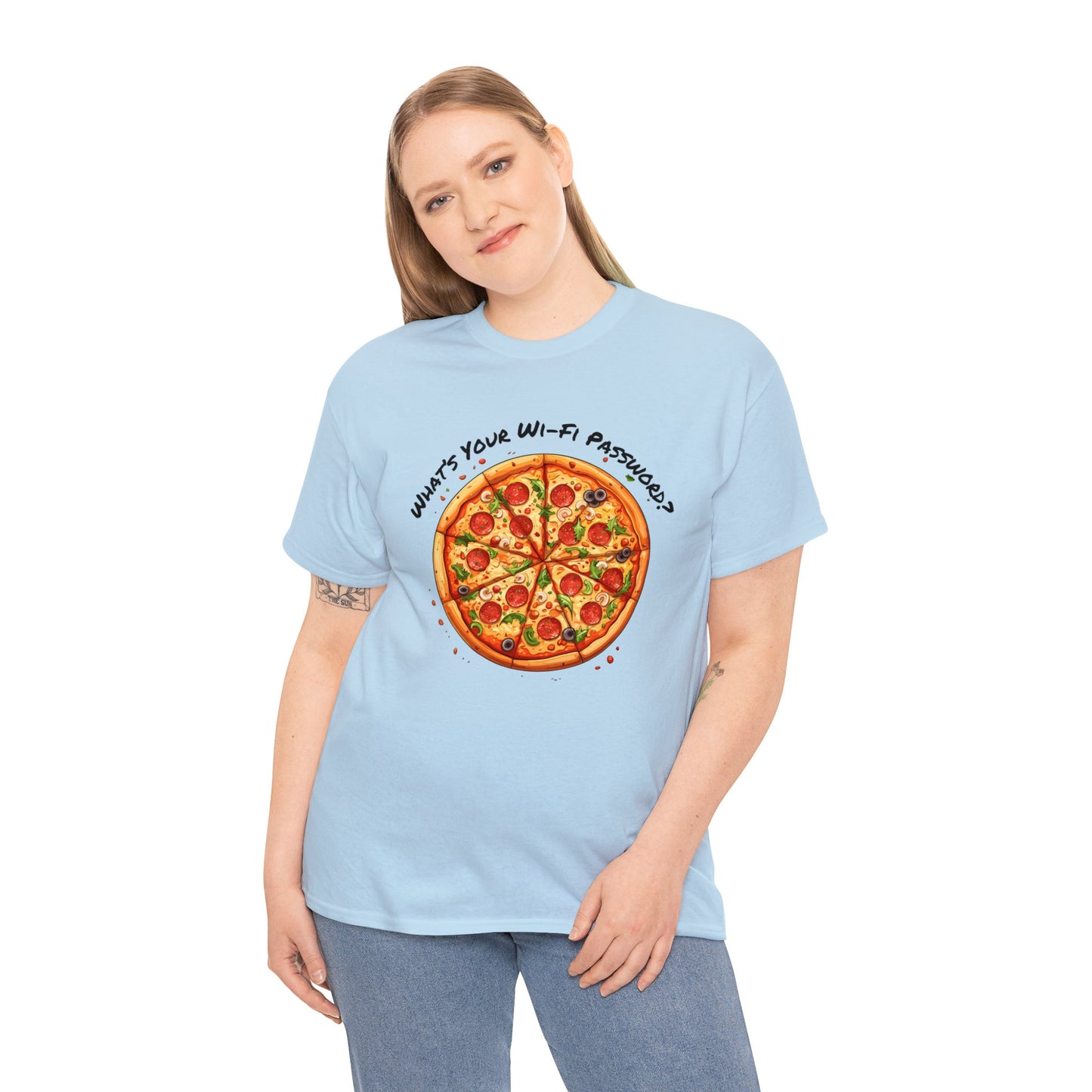 Wi-Fi Pizza Heavy Cotton Tee