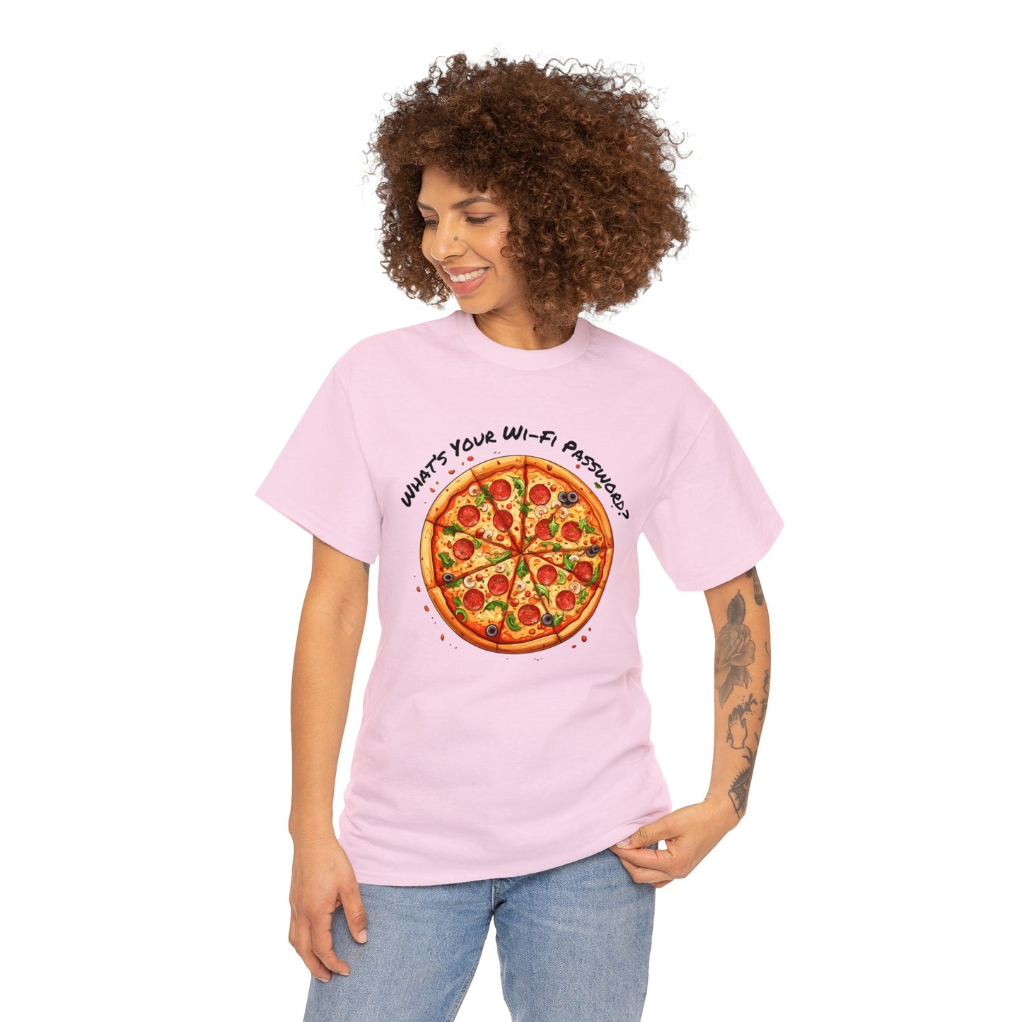 Wi-Fi Pizza Heavy Cotton Tee