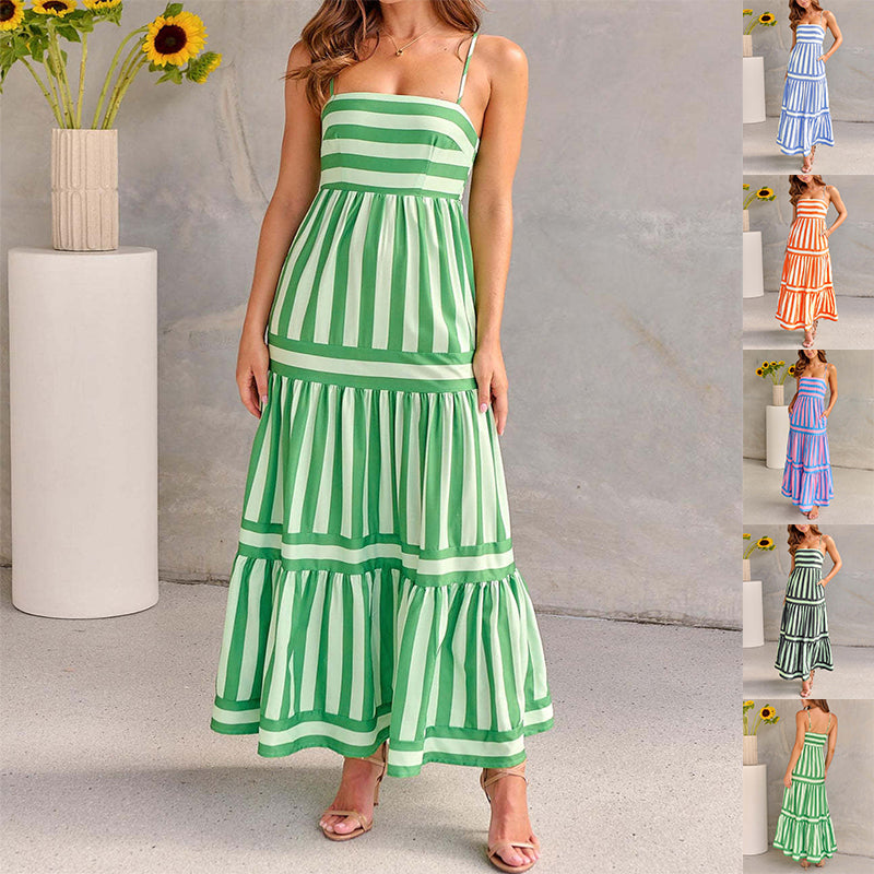 Coastal Breeze Backless Pocket Dress