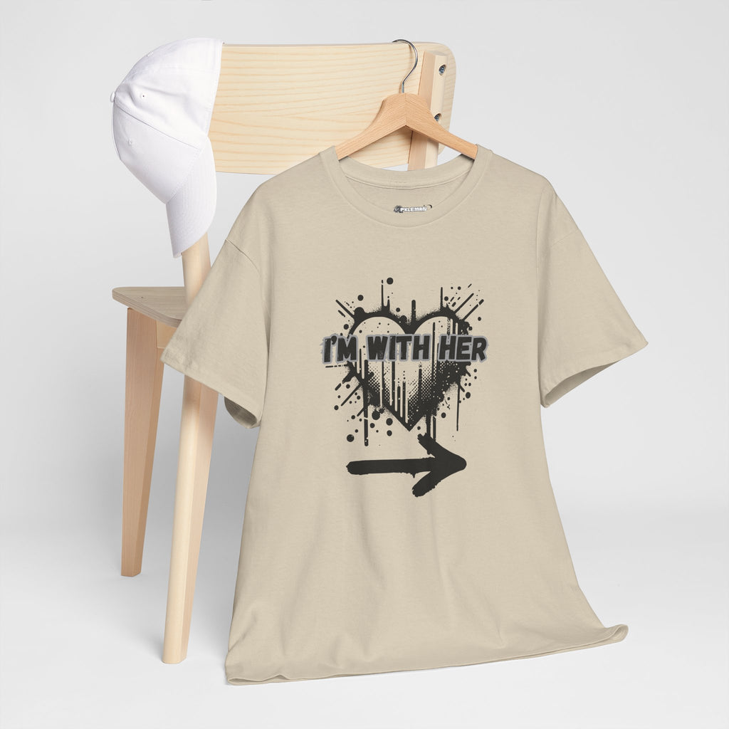 Couples Graphic Tee - "I'm With Her"