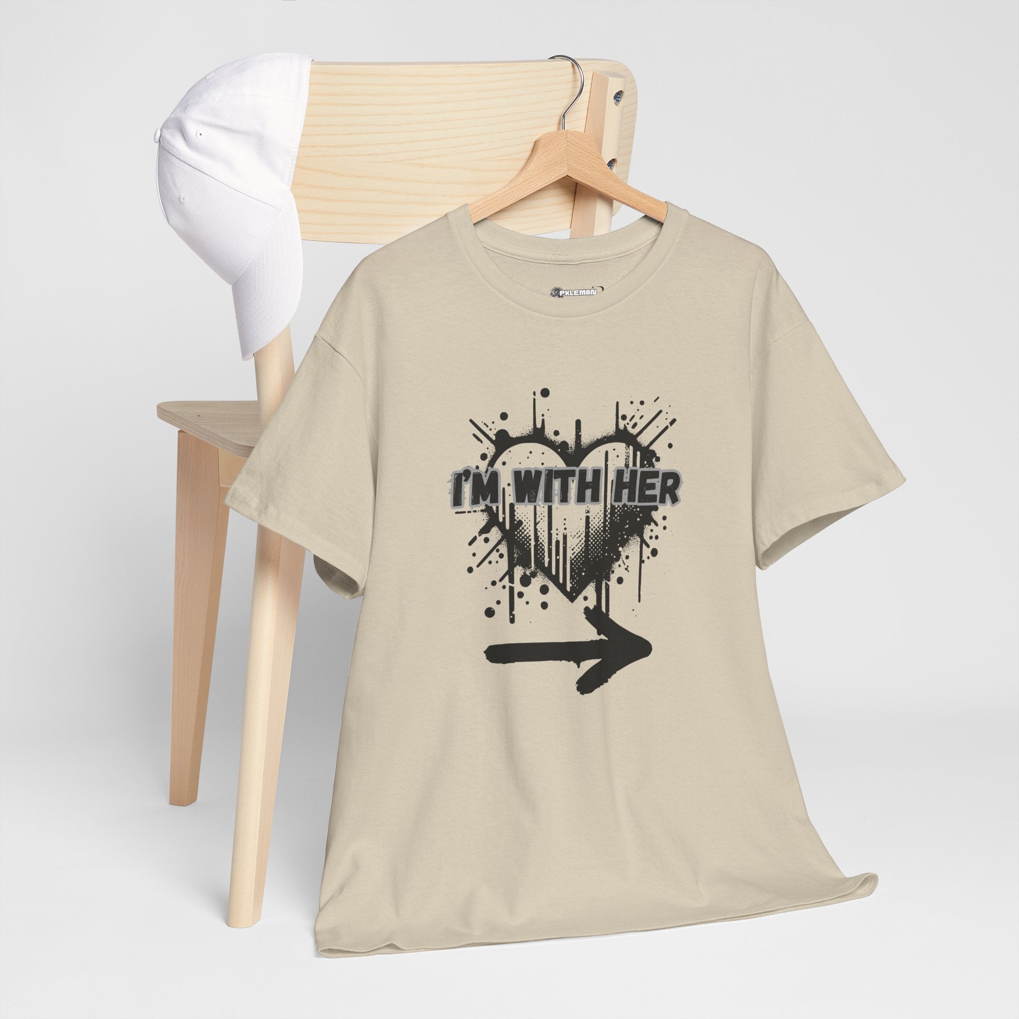 Couples Graphic Tee - "I'm With Her"