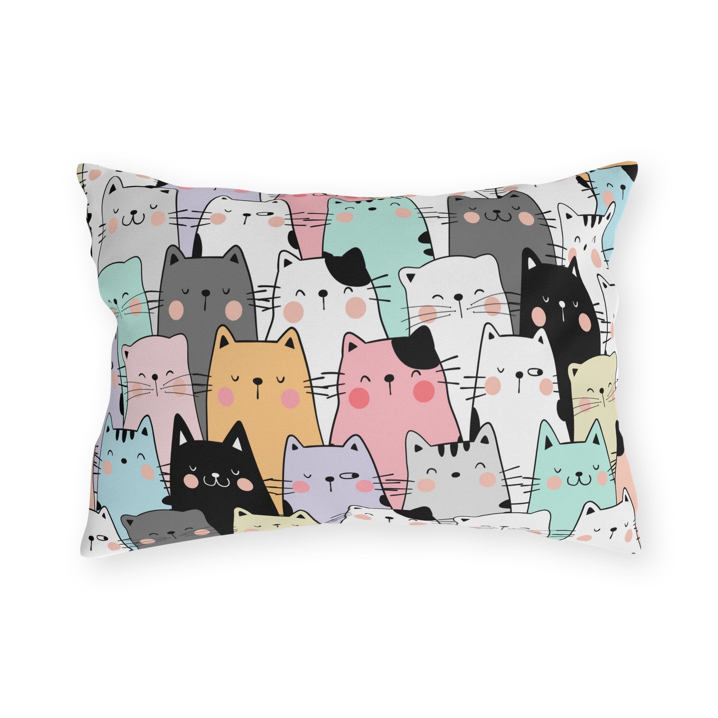 Lots of Cats Outdoor Pillows